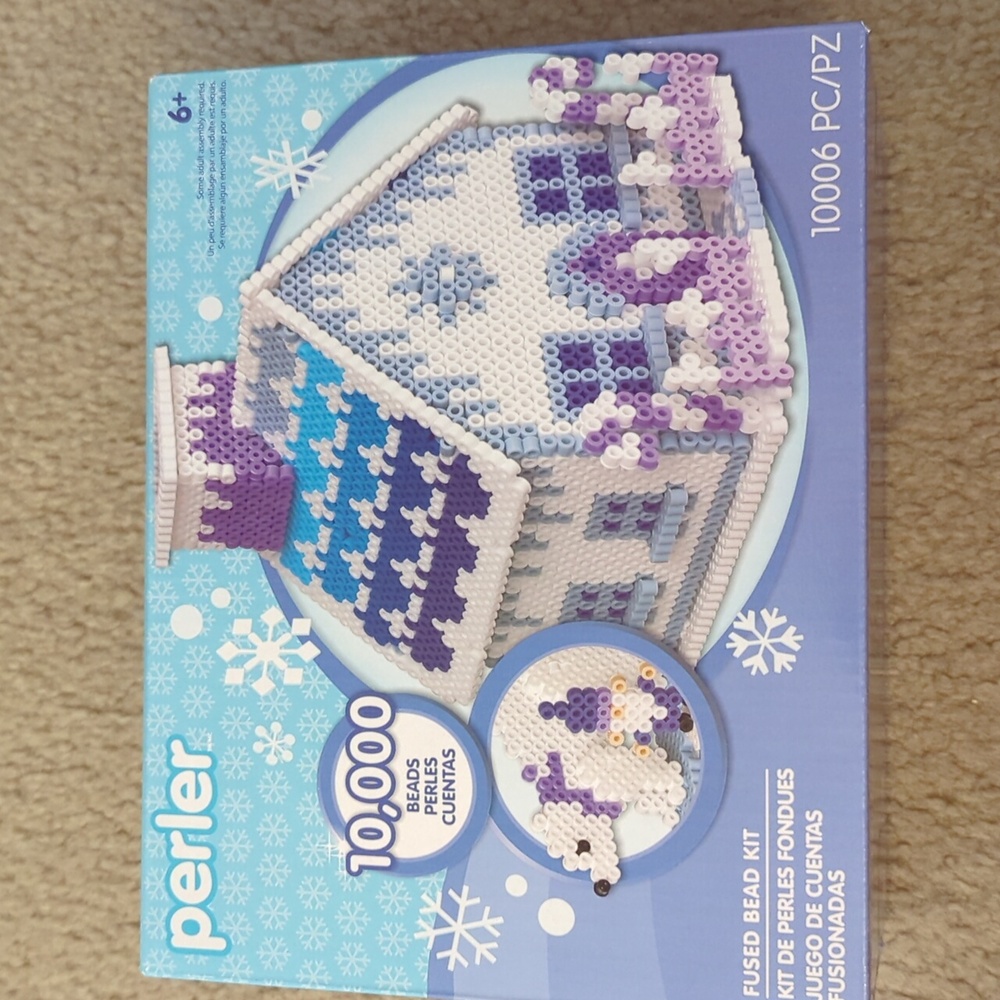Perler bead Ice House Winter Christmas kit